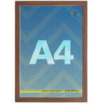 Рамка для фото а4 рамка для грамот а4 рамка для дипломів а4 сертификата зі склом фоторамка а4 рамки для листа формата а4 со стеклом коричнева під світле дерево купити